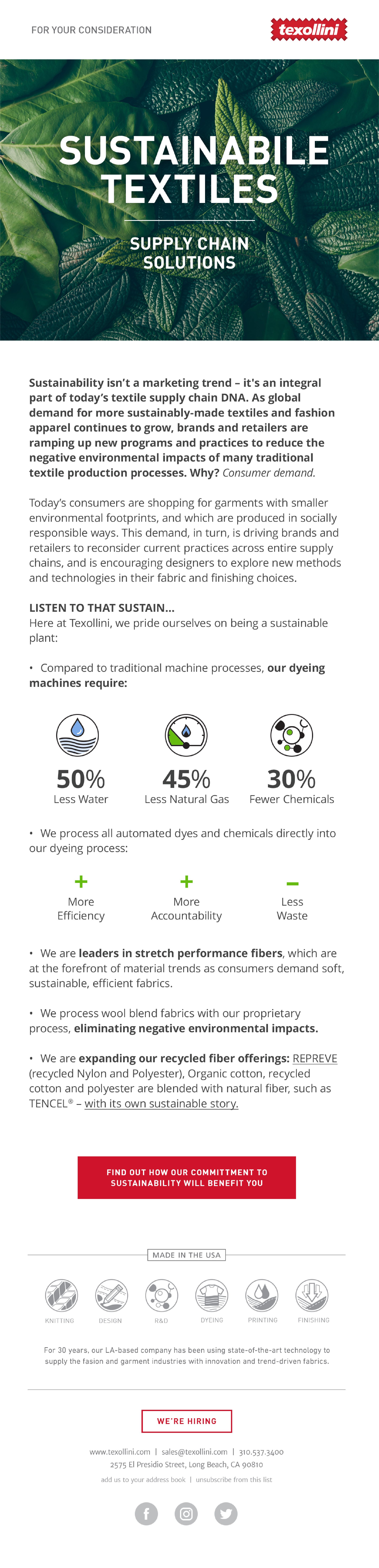 Sustainable Textiles